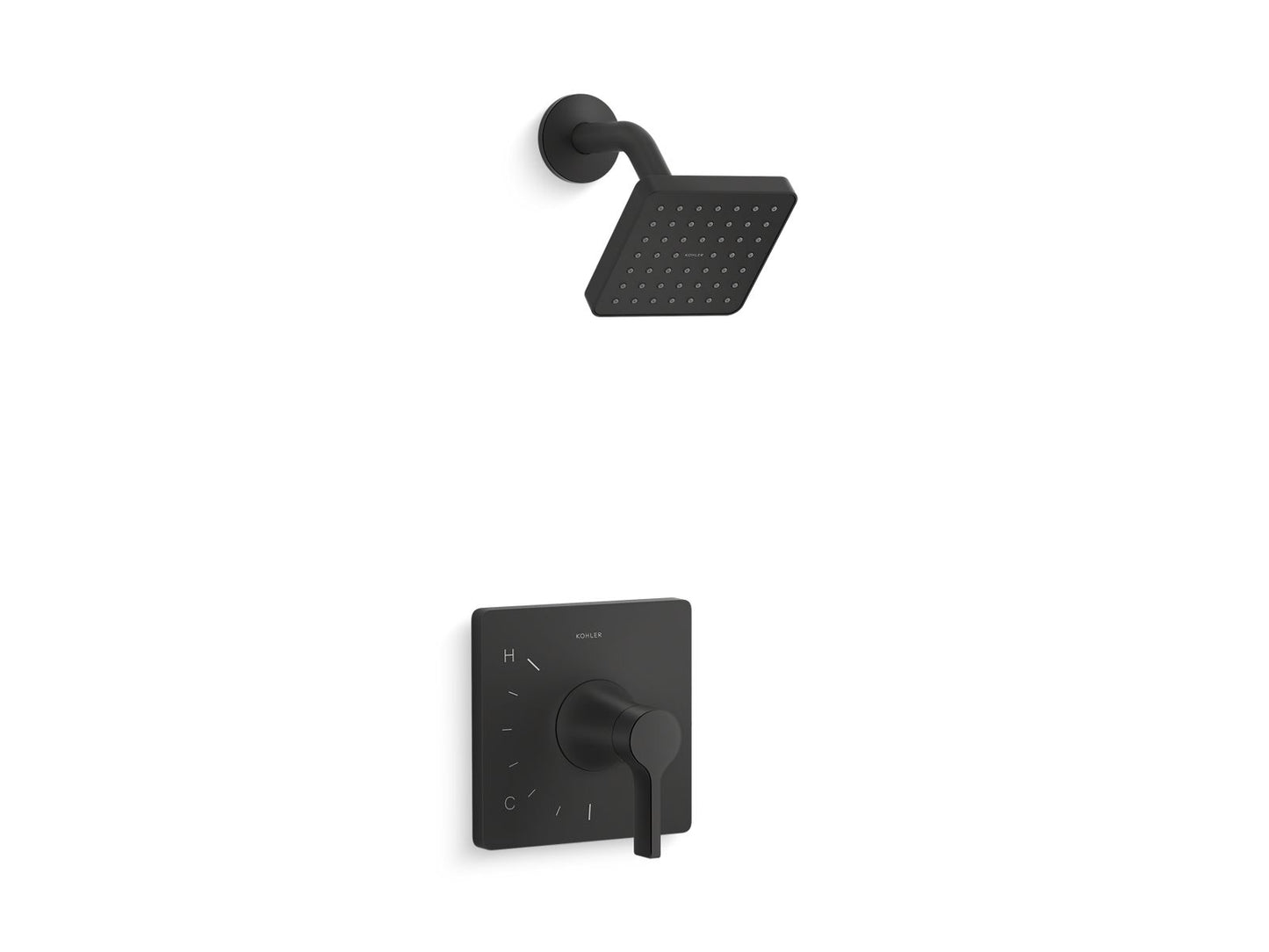 KOHLER K-TS28128-4G Venza Rite-Temp shower trim kit, 1.75 gpm, matte black