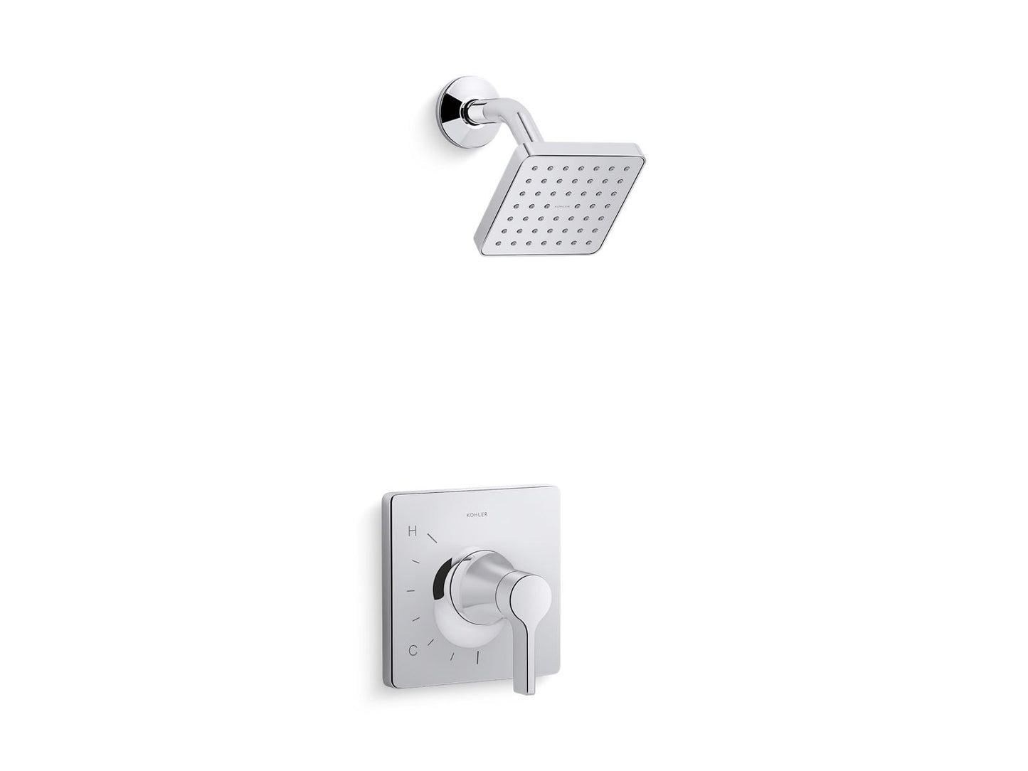 KOHLER K-TS28128-4G Venza Rite-Temp shower trim kit, 1.75 gpm, polished chrome