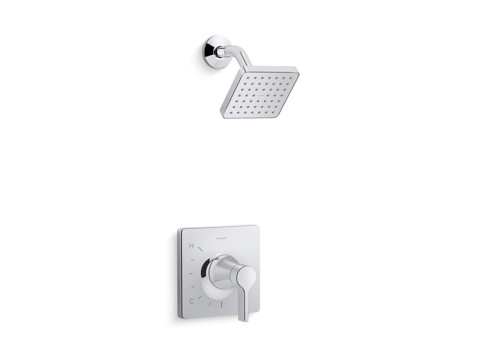 KOHLER K-TS28128-4G Venza Rite-Temp shower trim kit, 1.75 gpm, polished chrome