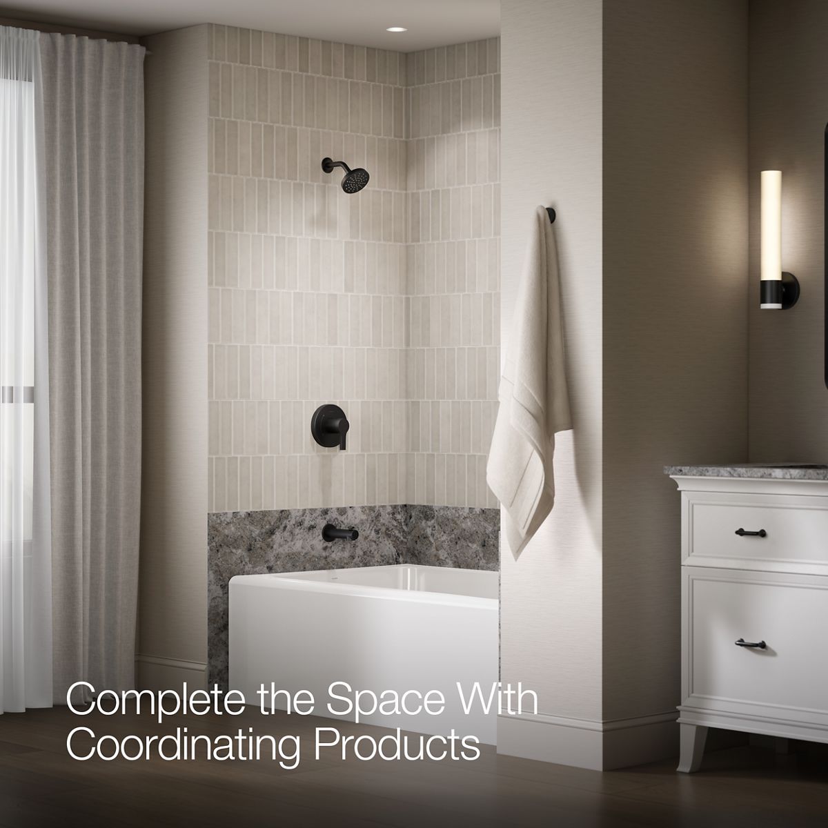 KOHLER Elate Rite-Temp bath and shower trim kit, 1.5 gpm