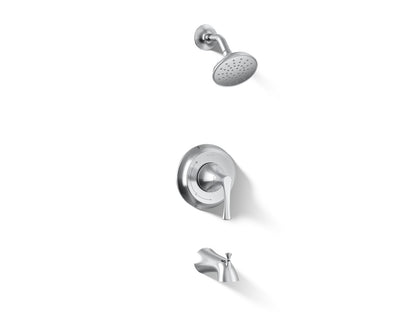 KOHLER K-TS35937-4Y Buckley Rite-Temp® Bath and Shower Trim Kit, 2.5 GPM, Polished Chrome - 3/4 view of product