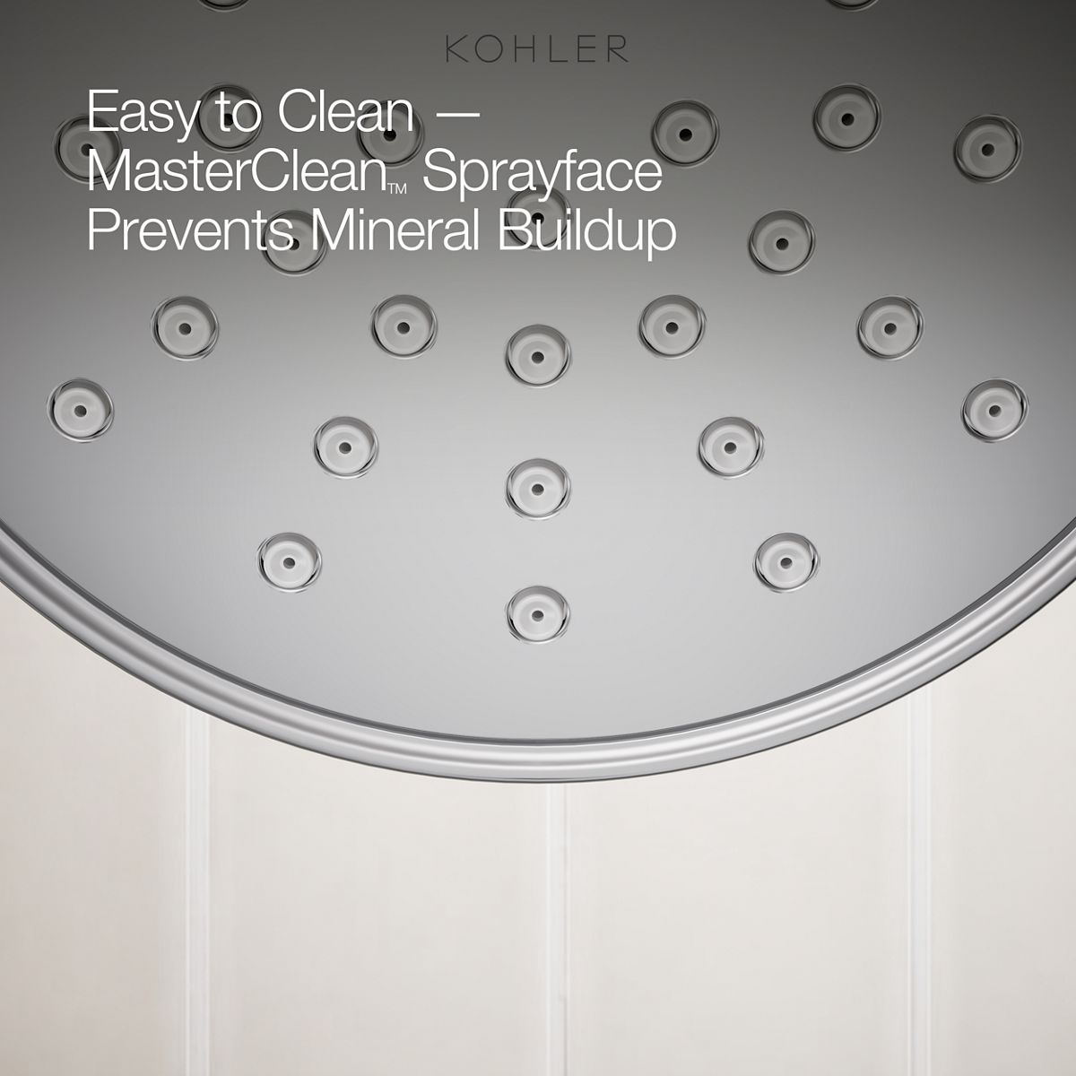 KOHLER K-TS35937-4Y Buckley Rite-Temp® Bath and Shower Trim Kit, 2.5 GPM, Polished Chrome - close-up view of product detail
