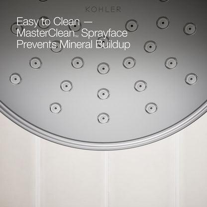 KOHLER K-TS35937-4Y Buckley Rite-Temp® Bath and Shower Trim Kit, 2.5 GPM, Polished Chrome - close-up view of product detail