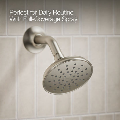 KOHLER K-TS35937-4Y Buckley Rite-Temp® Bath and Shower Trim Kit, 2.5 GPM, Vibrant Brushed Nickel - close-up view of product d