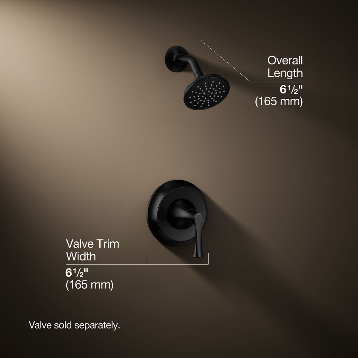 3/4 view of product with dimensions