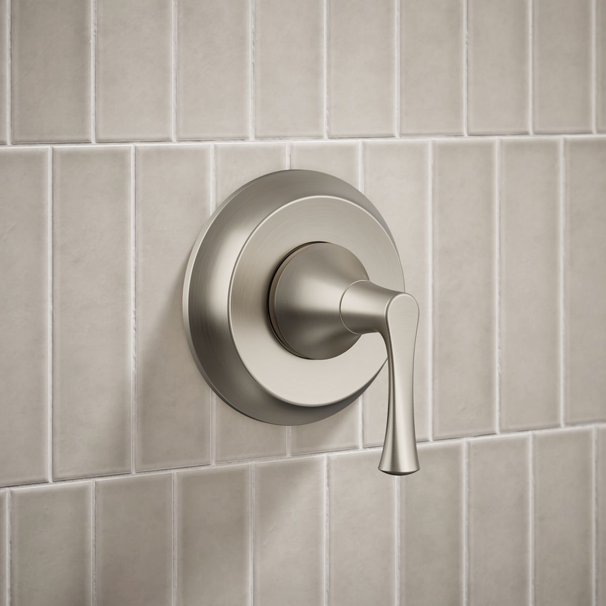 KOHLER K-TS35938-4Y Buckley Rite-Temp® Shower Trim Kit, 2.5 GPM, Vibrant Brushed Nickel - Shows close up detail of product in