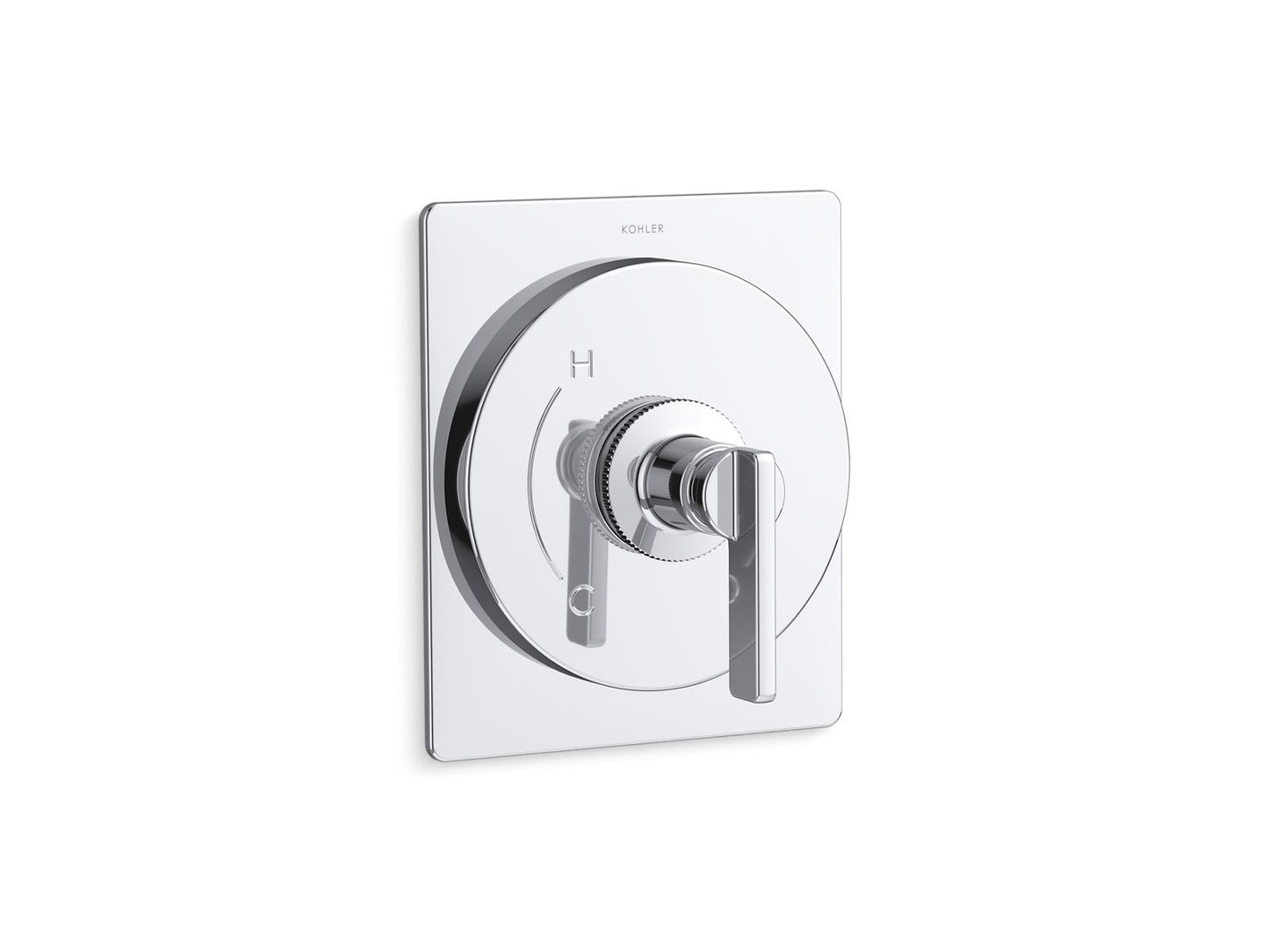 KOHLER K-TS38266-4 Castia Rite-Temp® Valve Trim, Polished Chrome - 3/4 view of product