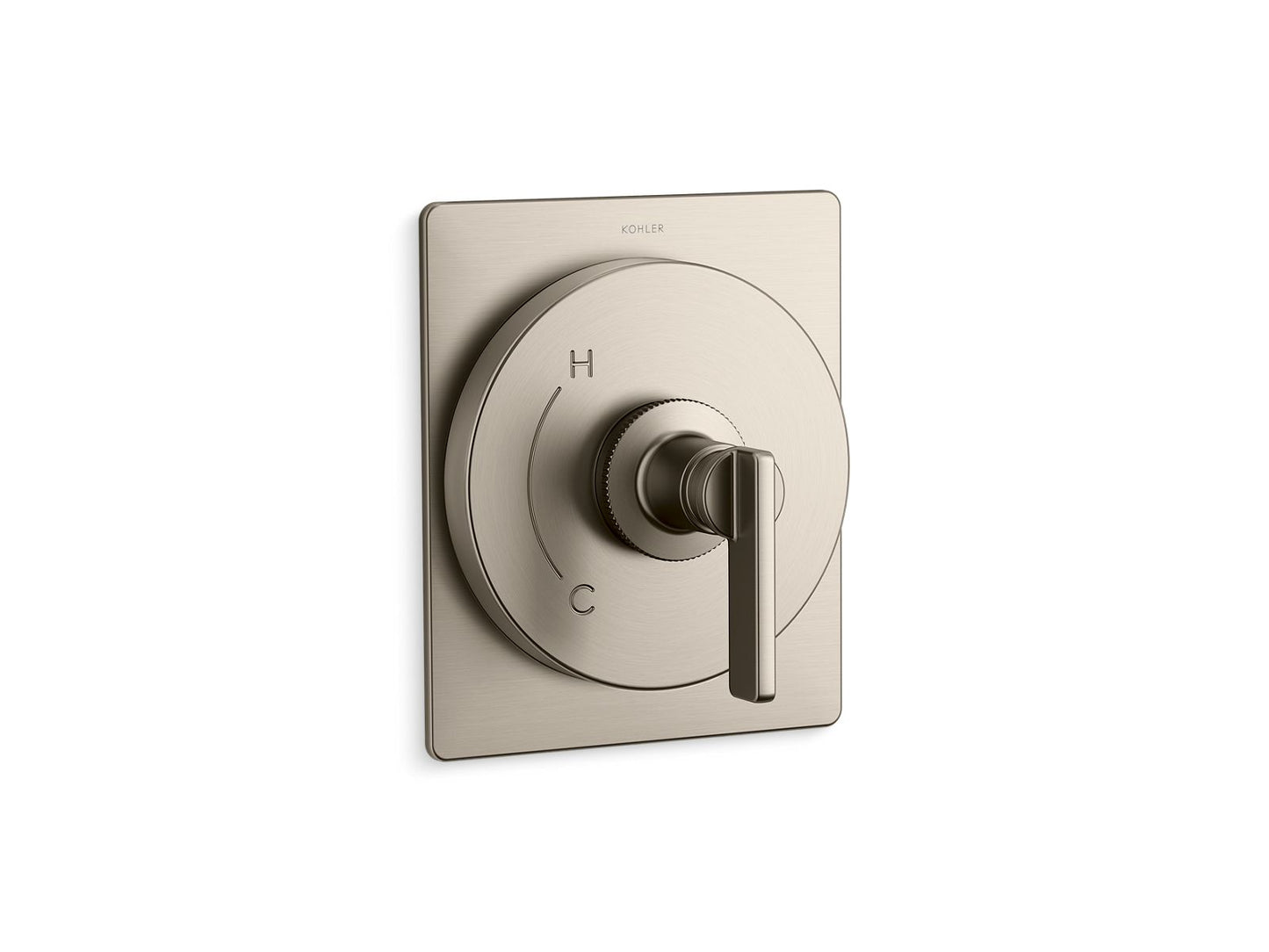 KOHLER K-TS38266-4 Castia Rite-Temp® Valve Trim, Vibrant Brushed Nickel - 3/4 view of product