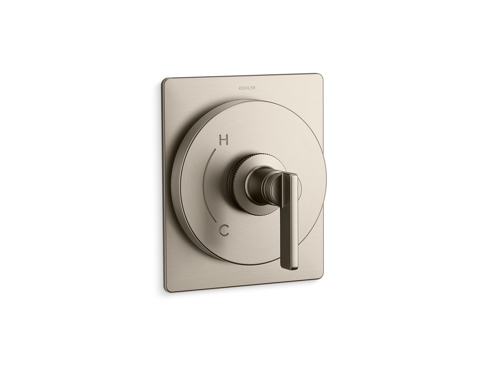 KOHLER K-TS38266-4 Castia Rite-Temp® Valve Trim, Vibrant Brushed Nickel - 3/4 view of product