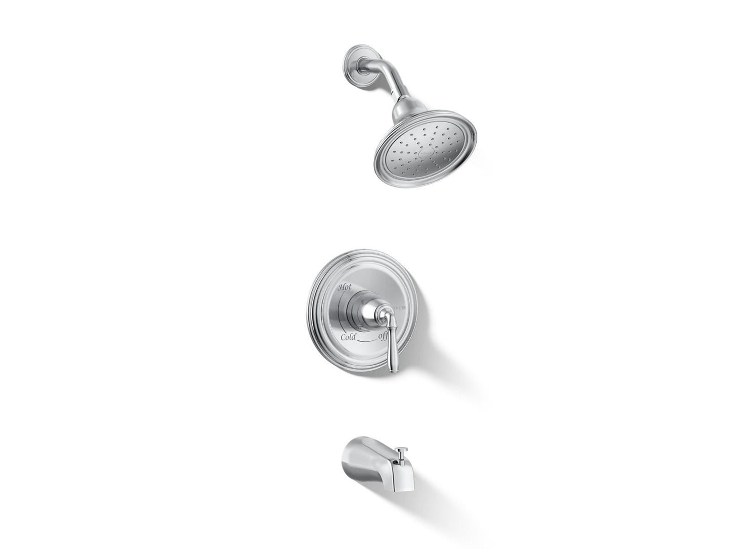 KOHLER K-TS395-4SG Devonshire Rite-Temp bath and shower trim kit, 1.75 gpm, slip-fit spout
