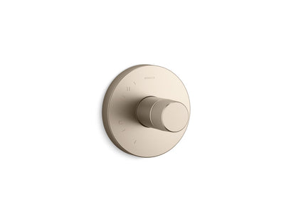 KOHLER K-TS78015-8 Components Rite-Temp Valve Trim with Oyl Handle, vibrant brushed bronze