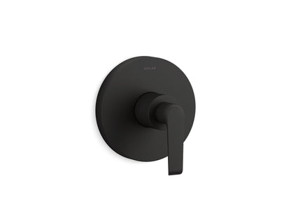 KOHLER K-TS97018-4 Avid Rite-Temp valve trim with lever handle, matte black