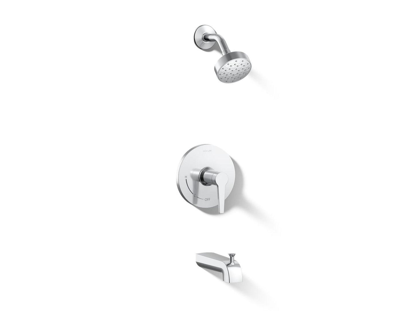 KOHLER K-TS97074-4G Pitch Rite-Temp bath and shower trim kit, 1.75 gpm