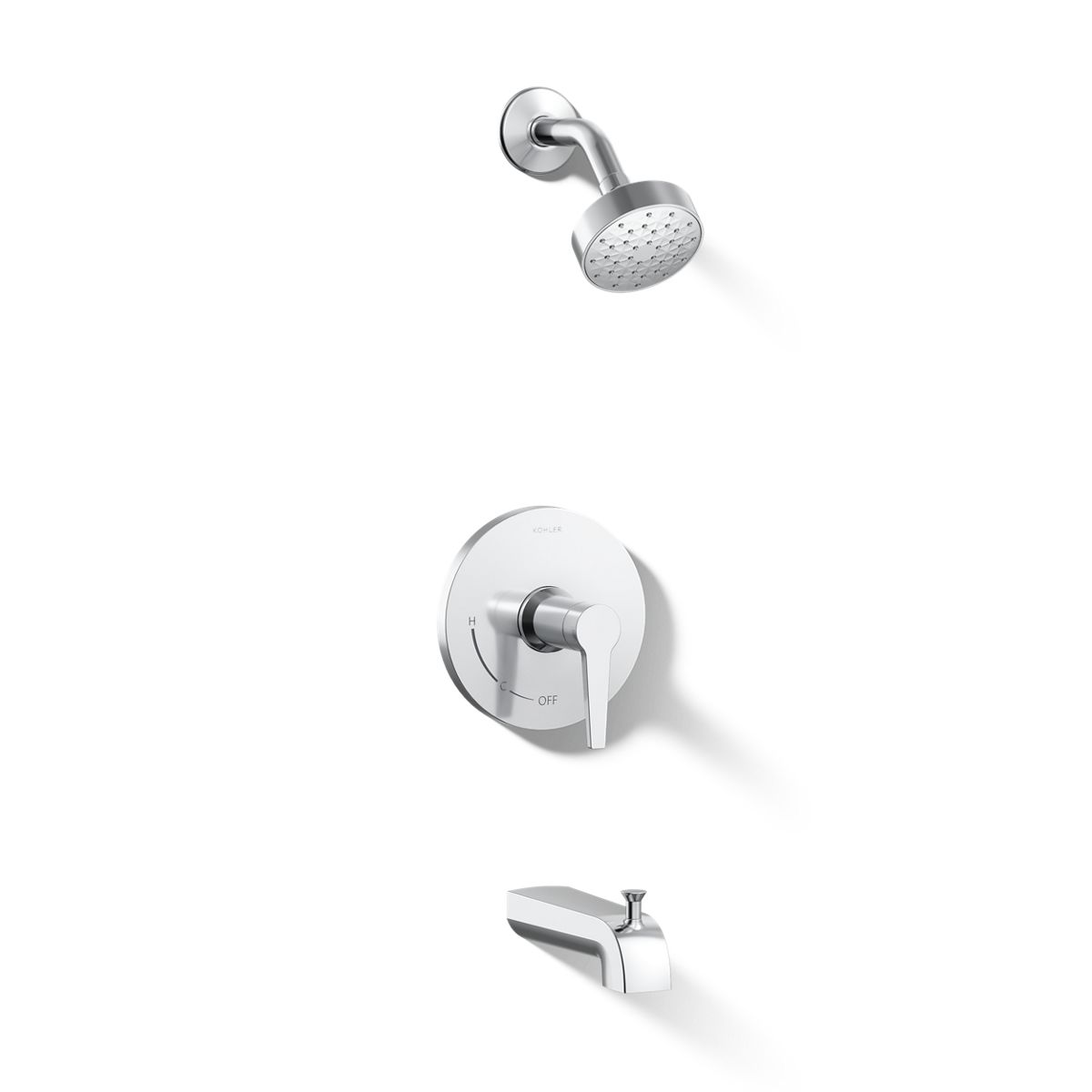 KOHLER K-TS97074-4Y Pitch Rite-Temp bath and shower trim kit, 2.5 gpm