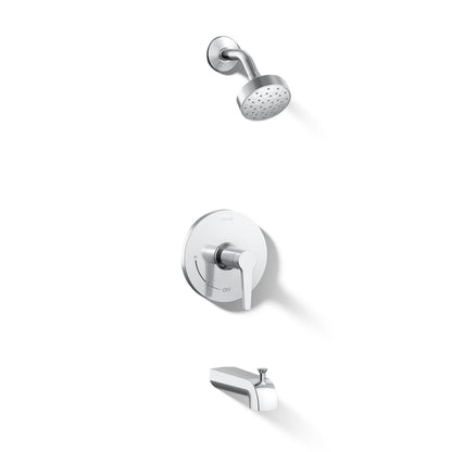 KOHLER K-TS97074-4Y Pitch Rite-Temp bath and shower trim kit, 2.5 gpm