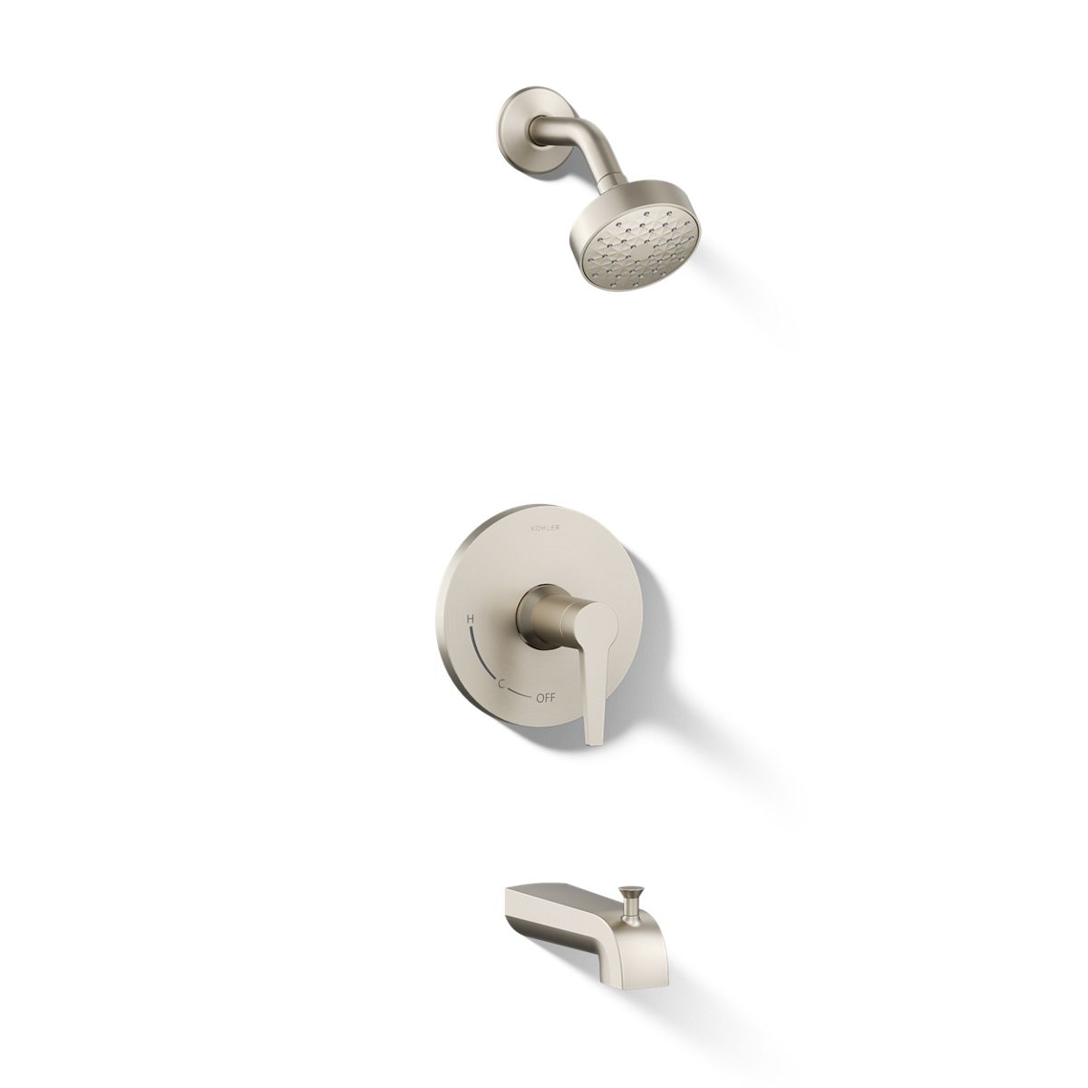 KOHLER K-TS97074-4Y Pitch Rite-Temp bath and shower trim kit, 2.5 gpm