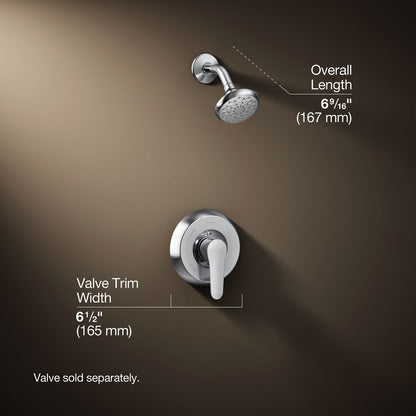 3/4 view of product with dimensions