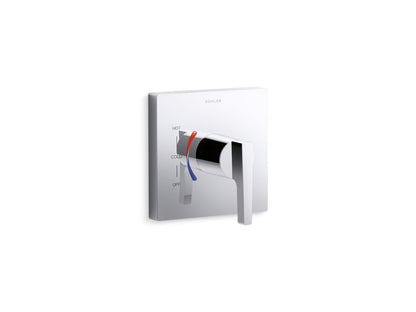 KOHLER K-TS99761-X4 Honesty Rite-Temp valve trim with red/blue indexing, polished chrome