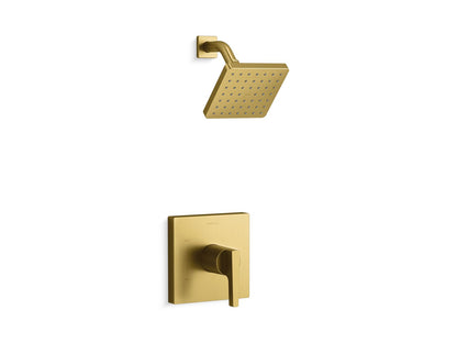 KOHLER K-TS99764-4 Honesty Rite-Temp shower trim kit, 2.5 gpm, vibrant brushed moderne brass