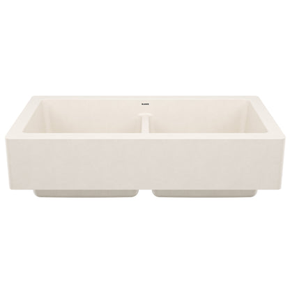 BLANCO 527409 Vintera 33" Equal Double Apron Farmhouse Sink - Soft White