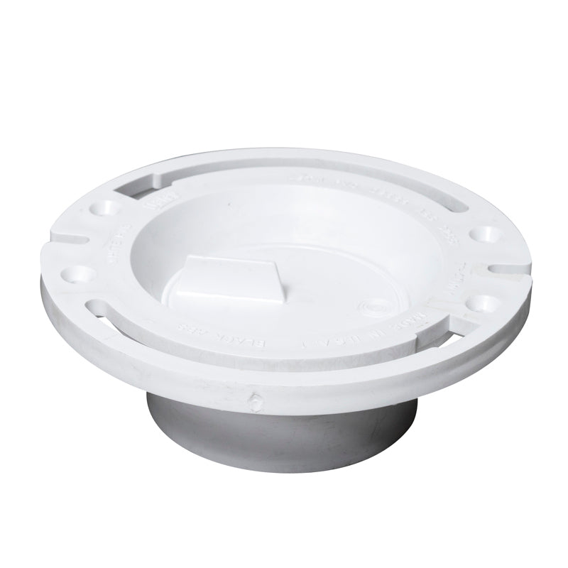 Oatey 43505 3" or 4" PVC Closet Flange with Test Cap