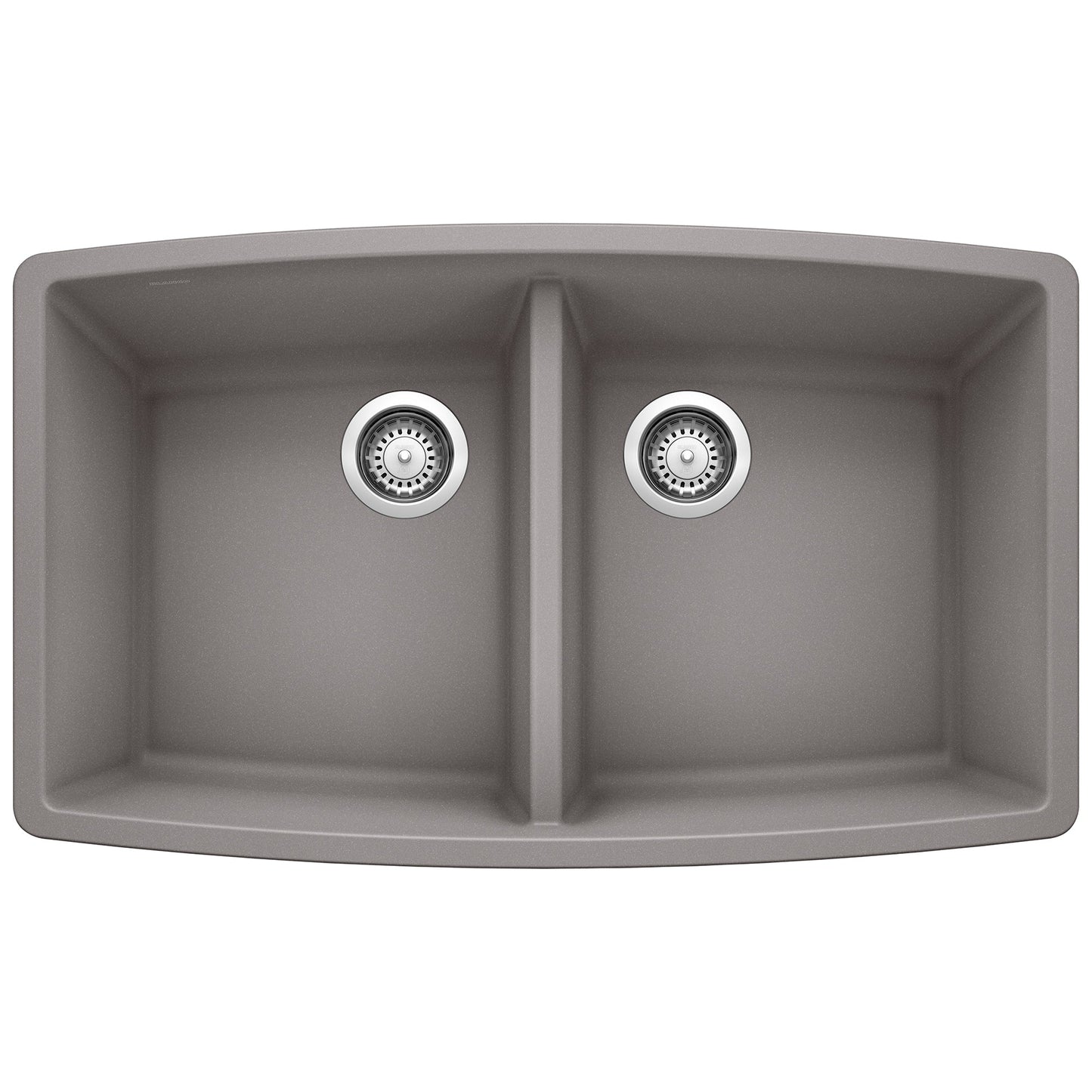 BLANCO 440072 Performa Equal Double Bowl Kitchen Sink - Metallic Gray
