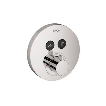 AXOR ShowerSelect Thermostatic Trim Round for 2 Functions