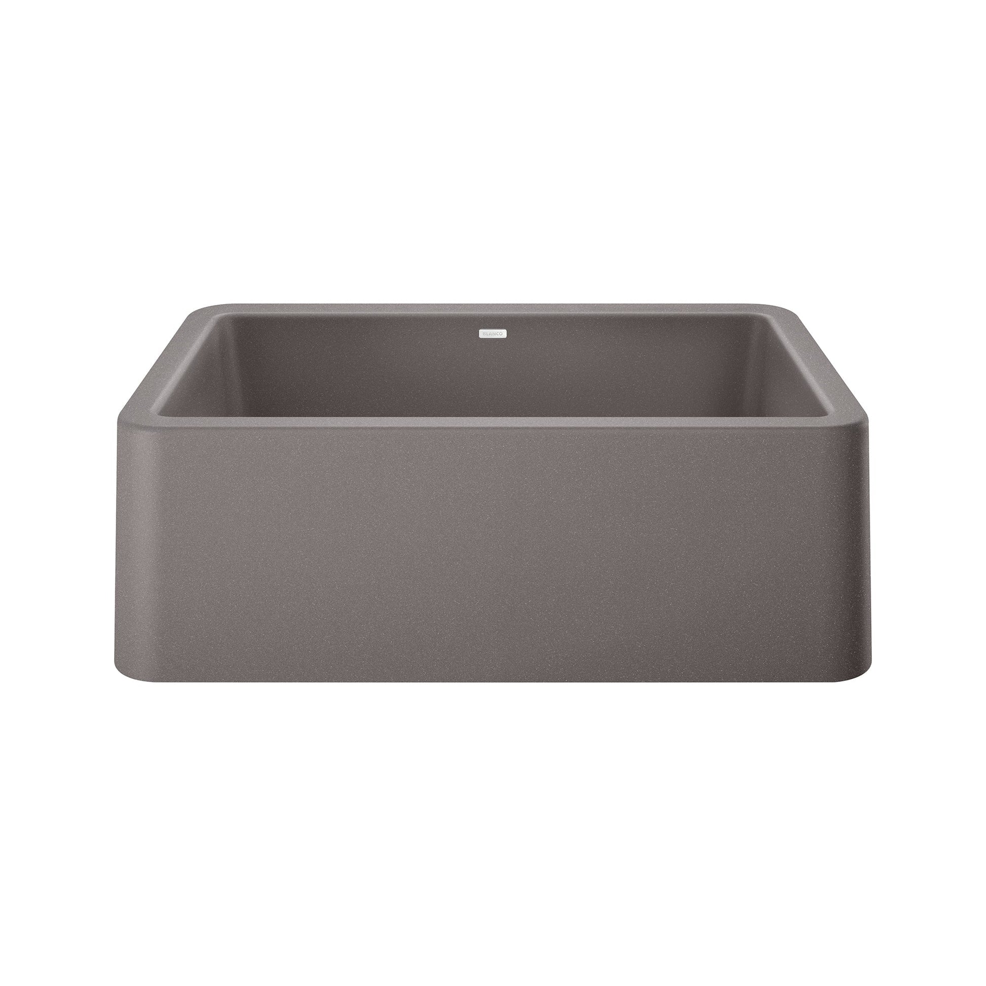 BLANCO 401778 Ikon 30" Apron Single Bowl Farmhouse Sink - Metallic Gray