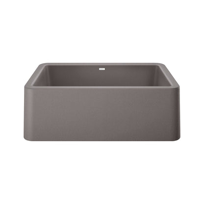 BLANCO 401778 Ikon 30" Apron Single Bowl Farmhouse Sink - Metallic Gray