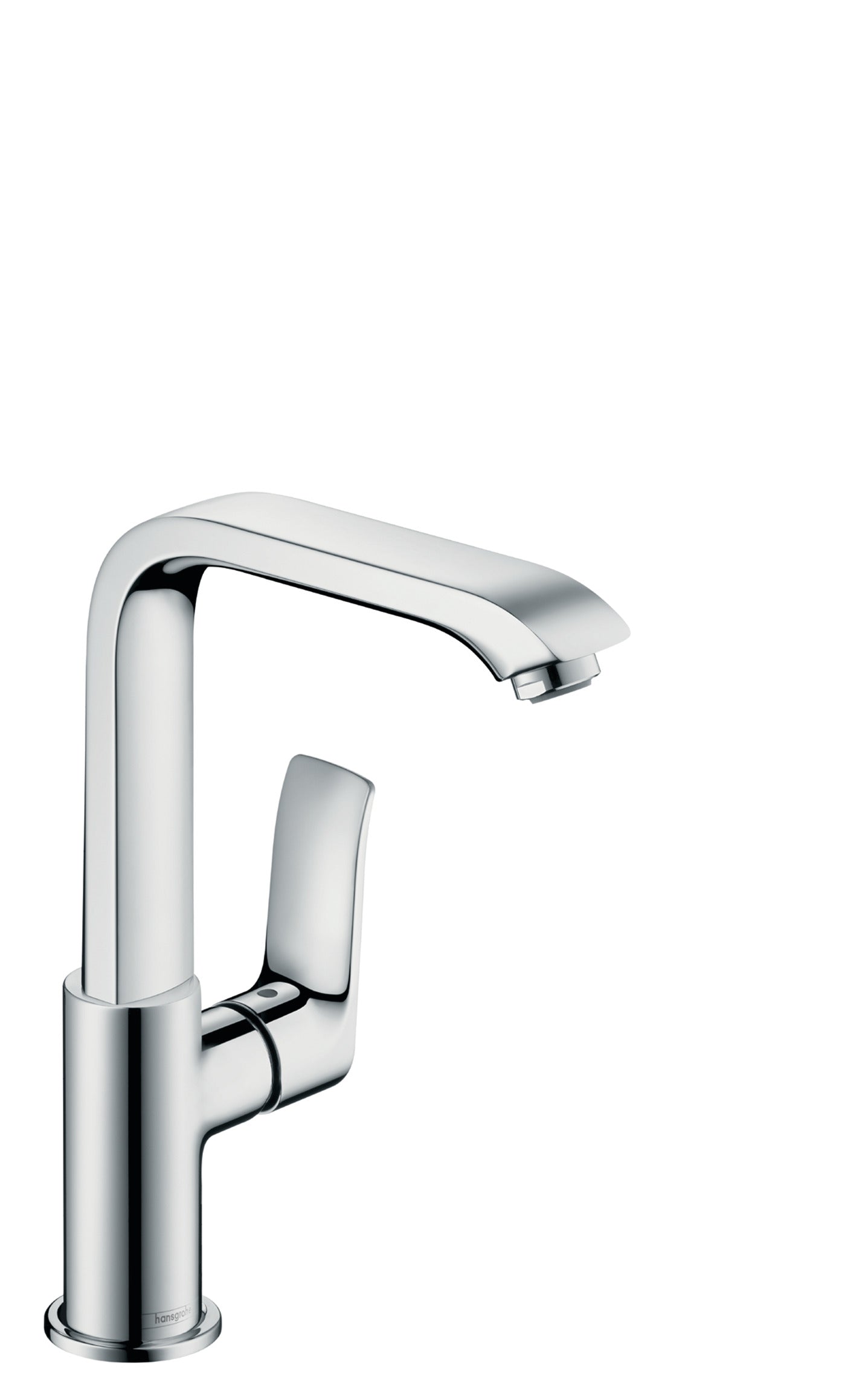hansgrohe Metris Single-Hole Faucet 230 with Swivel Spout and Pop-Up Drain, 1.2 GPM