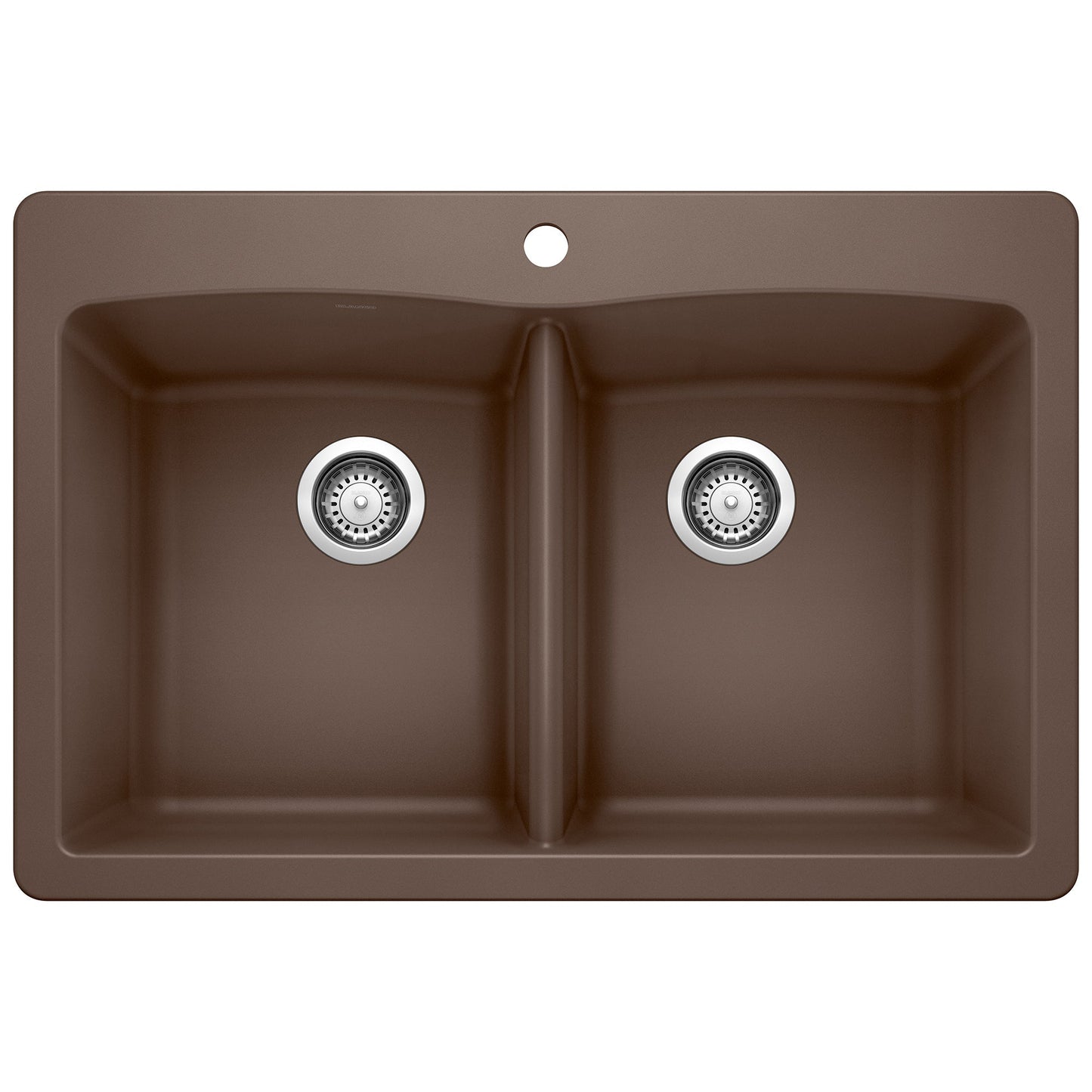 BLANCO 440218 Diamond Equal Double Dual Mount Kitchen Sink - Café