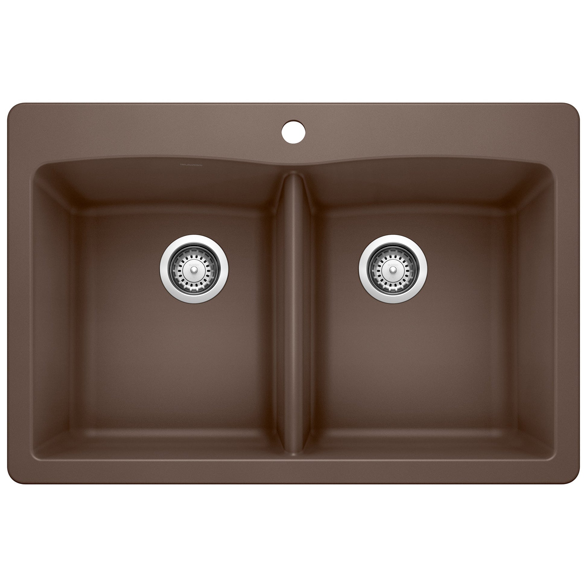 BLANCO 440218 Diamond Equal Double Dual Mount Kitchen Sink - Café