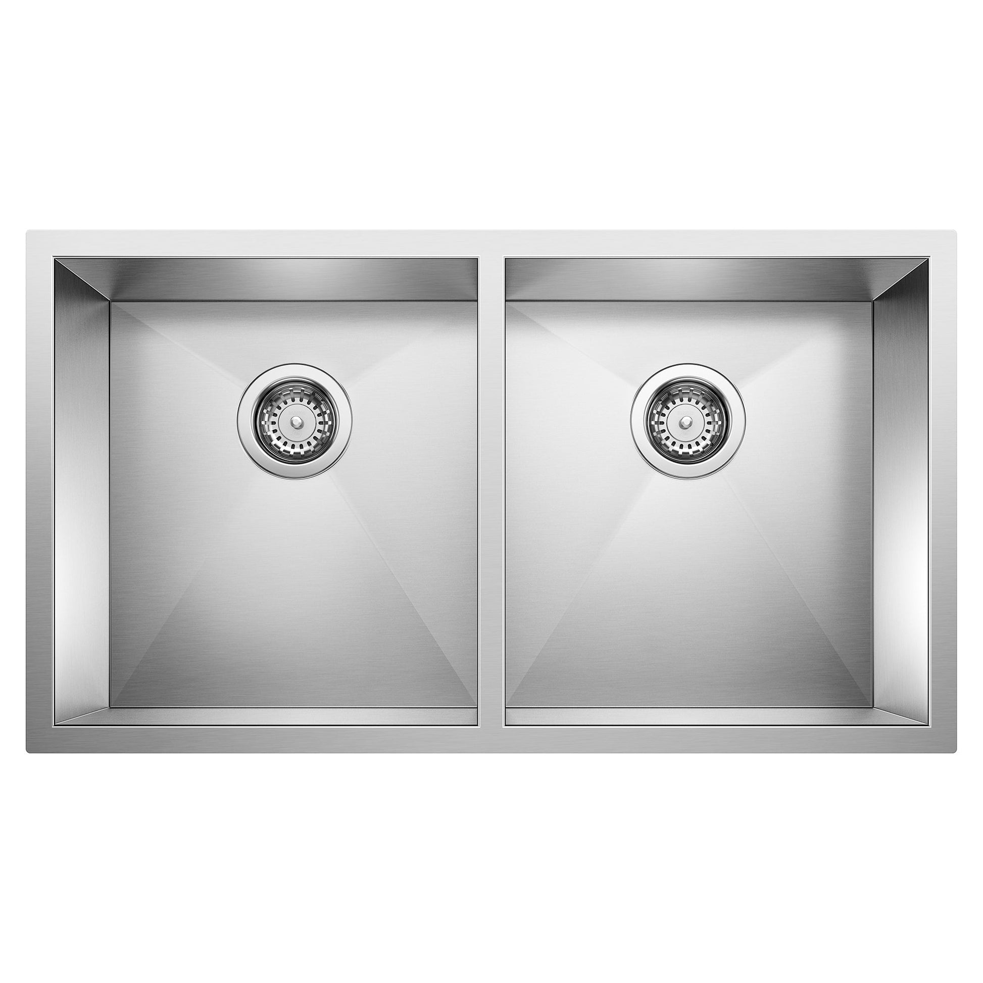 BLANCO 516211 Precision 16" R0 Equal Double Bowl Kitchen Sink