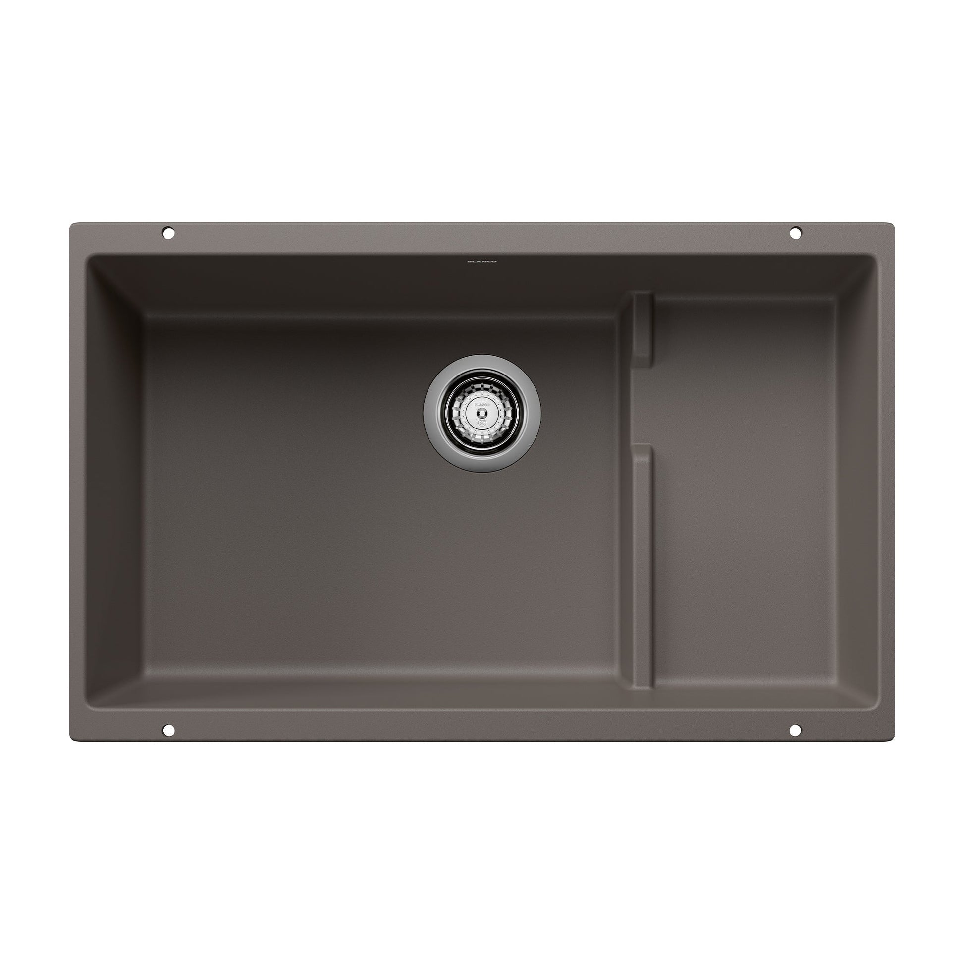 BLANCO 527415 Precis Cascade Super Single Kitchen Sink with Colander - Volcano Gray