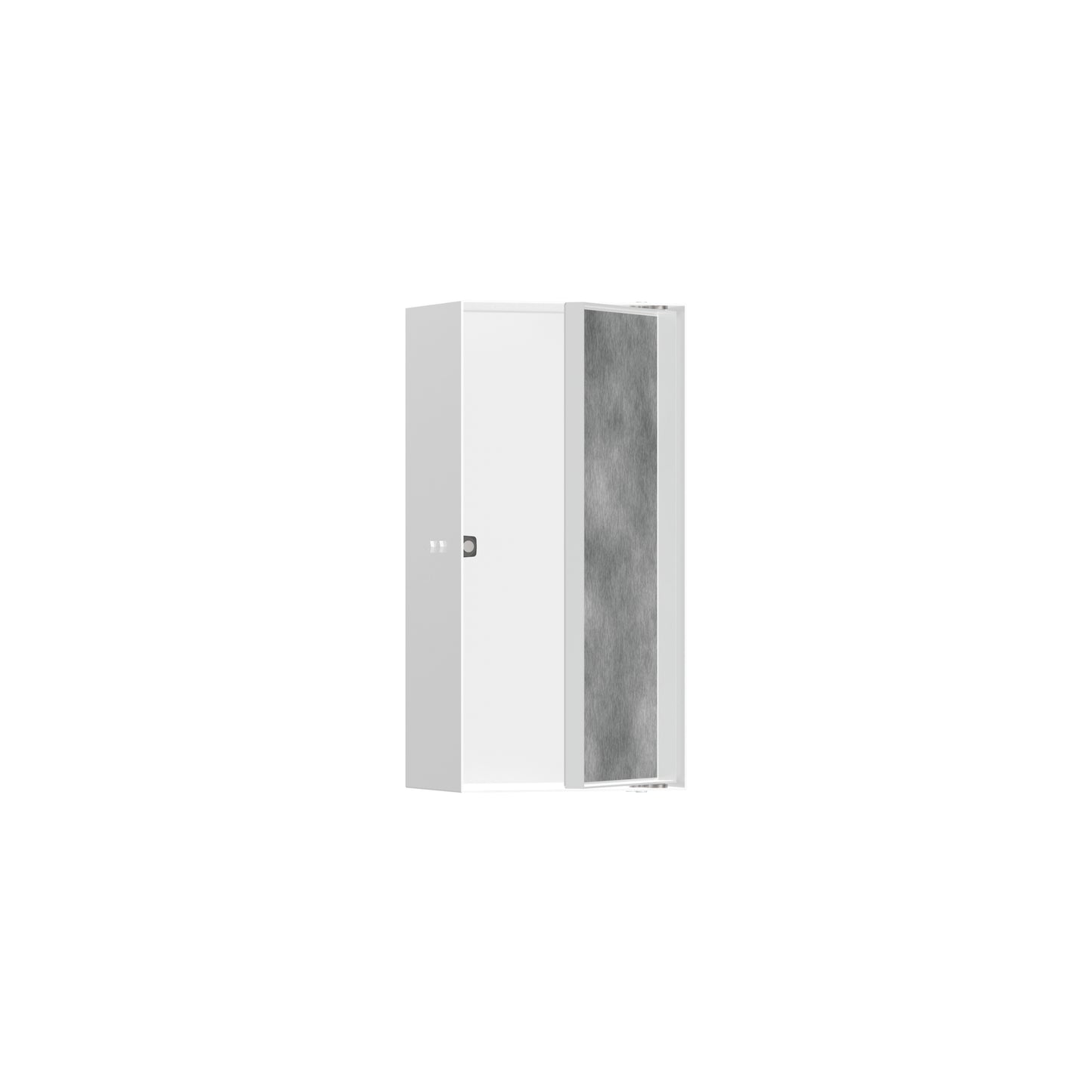 hansgrohe XtraStoris Rock Wall Niche with Tileable Door 12"x 6"x 4"