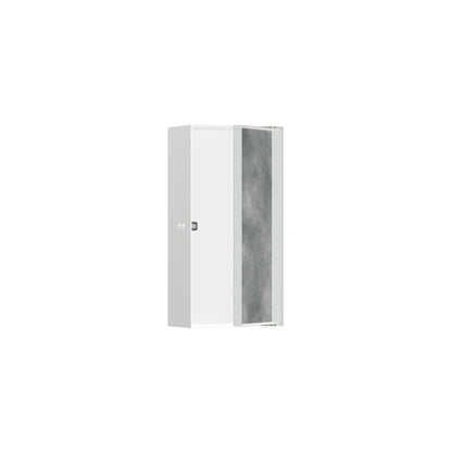 hansgrohe XtraStoris Rock Wall Niche with Tileable Door 12"x 6"x 4"