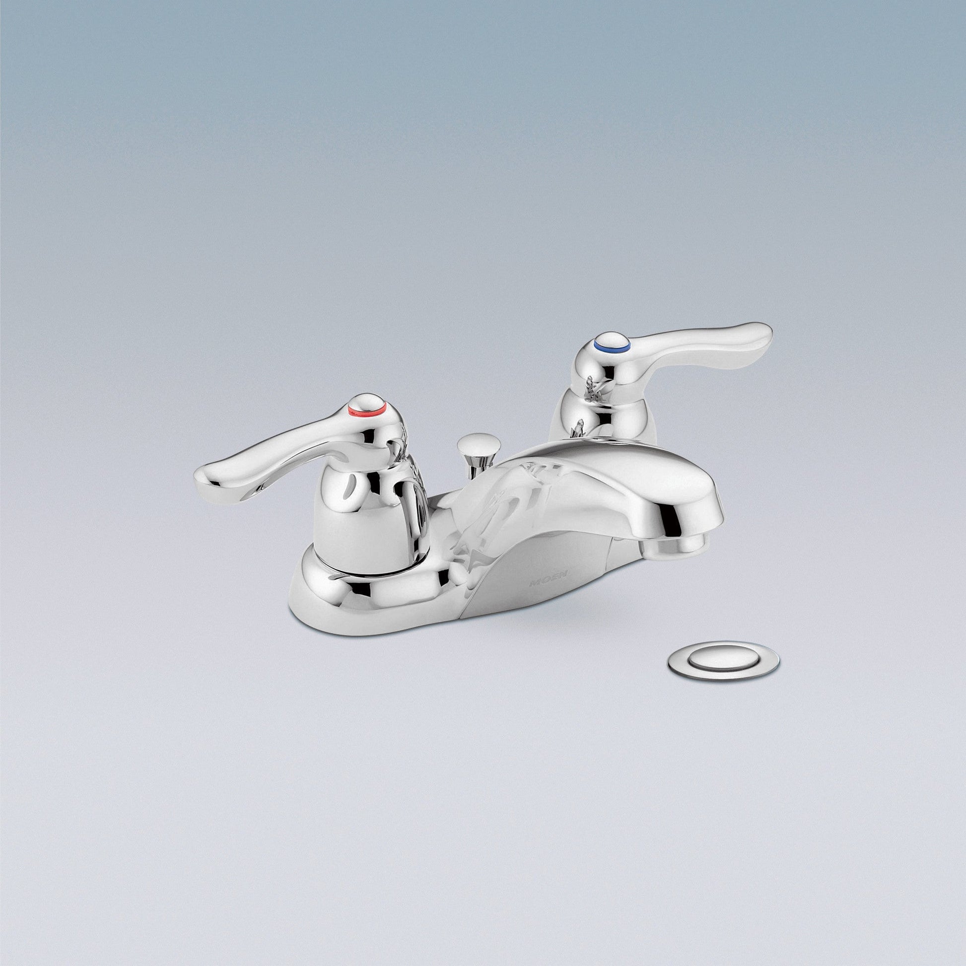 Moen 8915CBN Double Handle Centerset Bathroom Faucet from the M-Bition Collection Included Valve