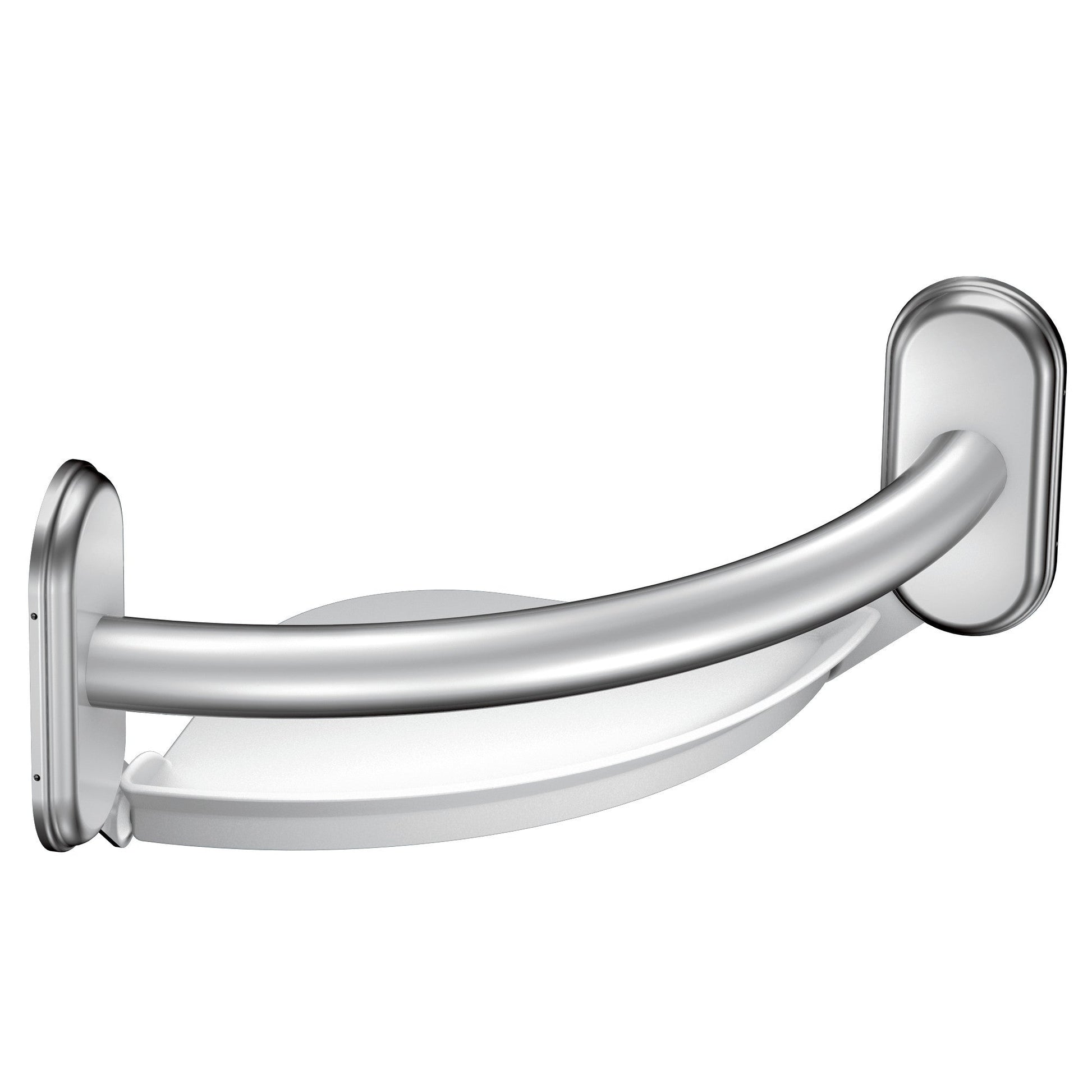 Moen LR2354 9" Grab Bar With Corner Shelf