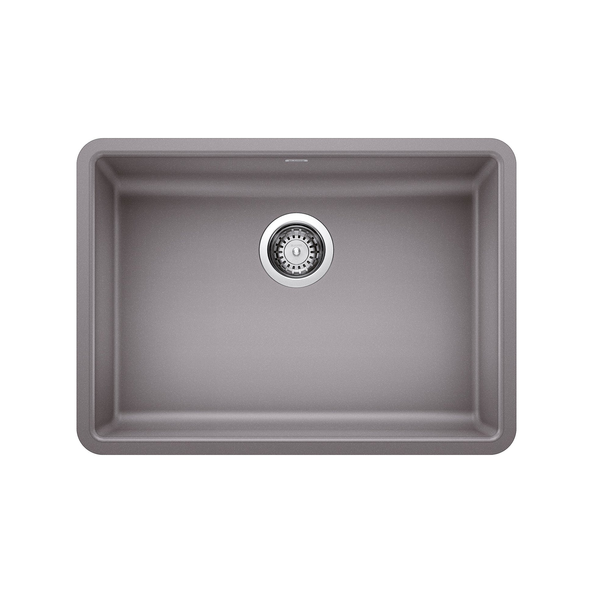 BLANCO 442545 Precis 25" ADA Single Bowl Kitchen Sink - Metallic Gray