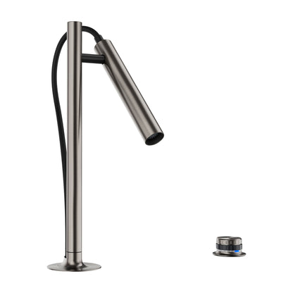 BLANCO Luneoo Pull-Down Dual-Spray Kitchen Faucet with Push Button Activation - Satin Platinum