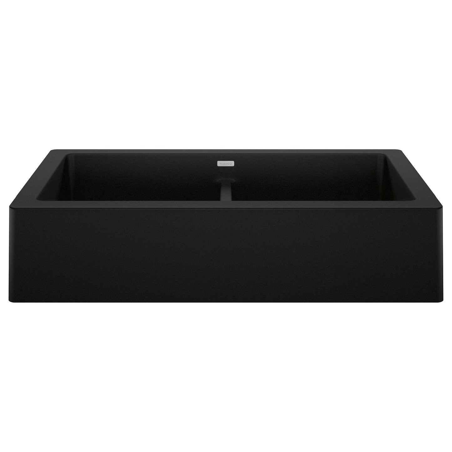 BLANCO 526554 Vintera 33" Equal Double Apron Farmhouse Sink - Coal Black