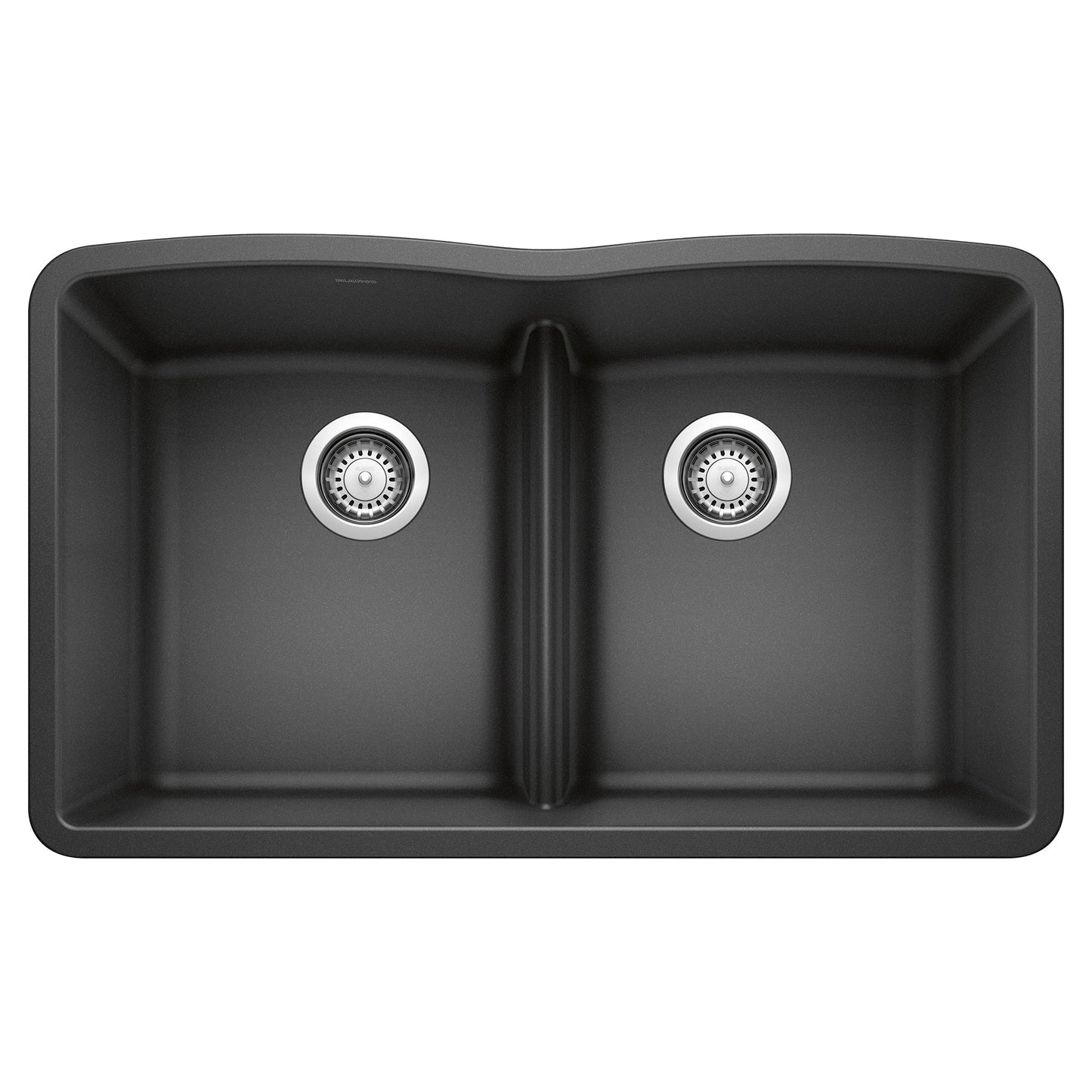 BLANCO 442075 Diamond Equal Double Bowl Kitchen Sink with Low Divide - Anthracite