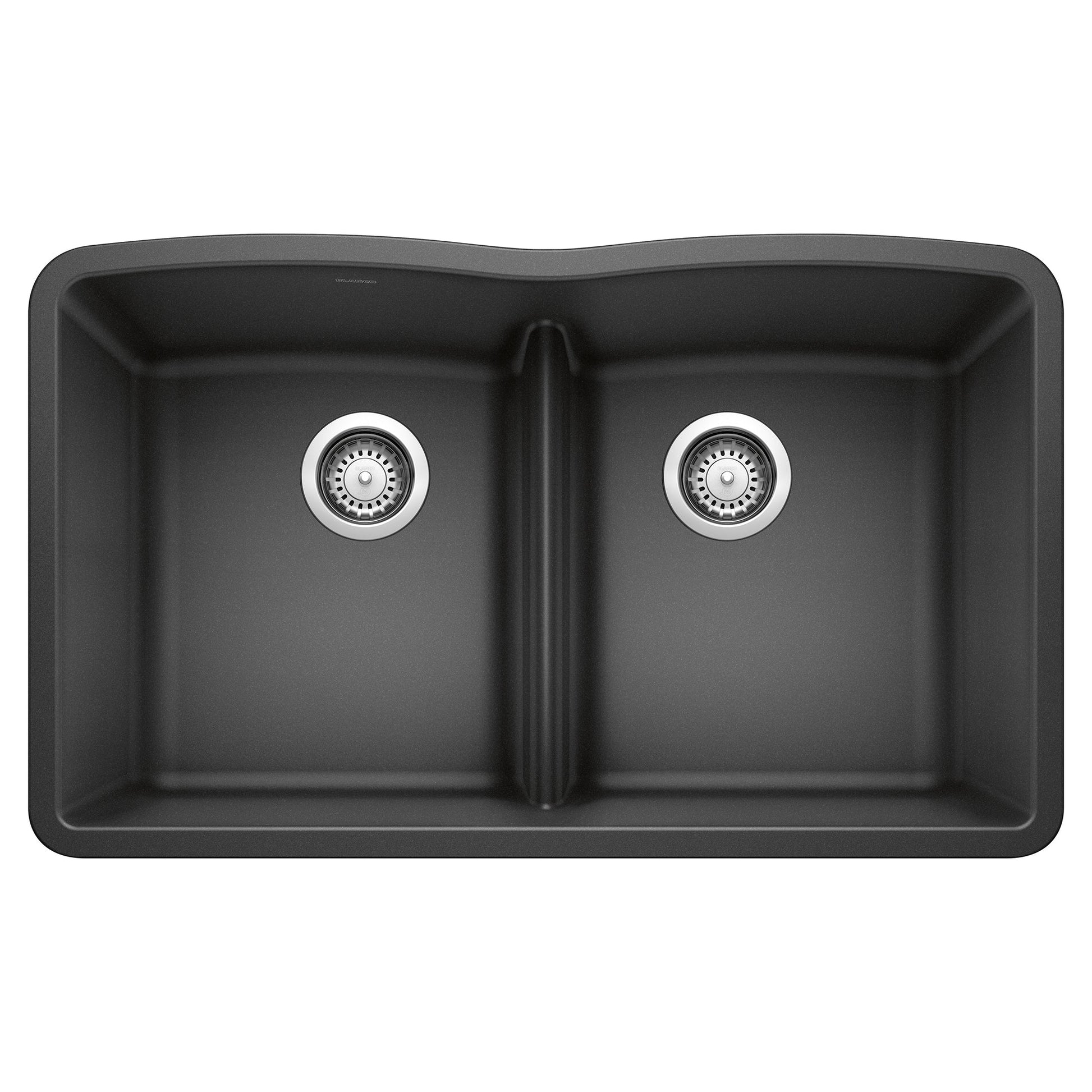 BLANCO 442075 Diamond Equal Double Bowl Kitchen Sink with Low Divide - Anthracite
