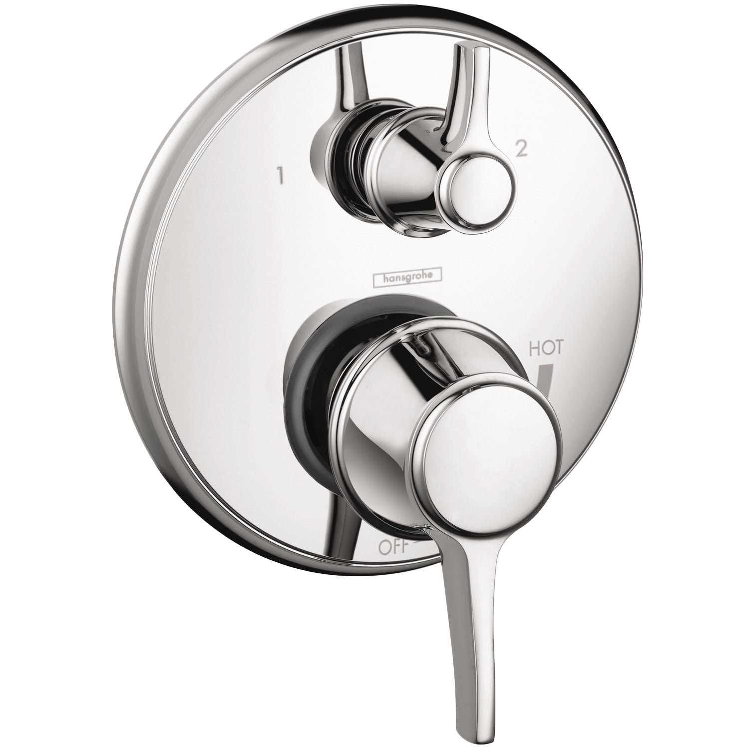hansgrohe Ecostat Classic Pressure Balance Trim with Diverter, Round