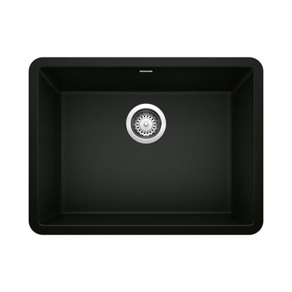 BLANCO 442928 Precis 24" Single Bowl Kitchen Sink - Coal Black