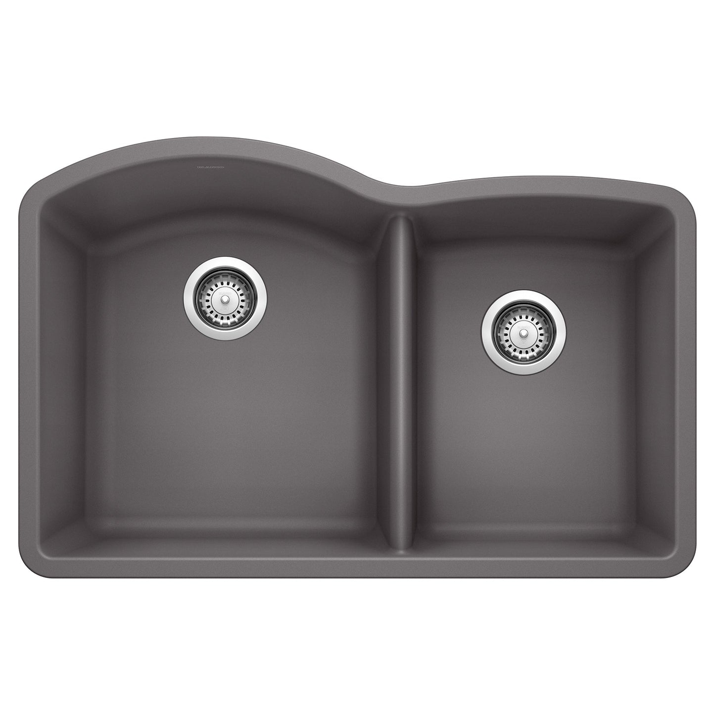 BLANCO 441469 Diamond 1-3/4 Double Bowl Kitchen Sink - Cinder