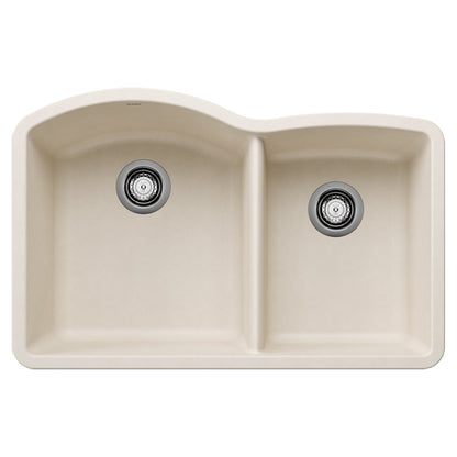 BLANCO 443064 Diamond 1-3/4 Double Bowl Kitchen Sink - Soft White