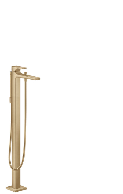 hansgrohe Metropol Freestanding Tub Filler Trim with Lever Handle and 1.75 GPM Handshower