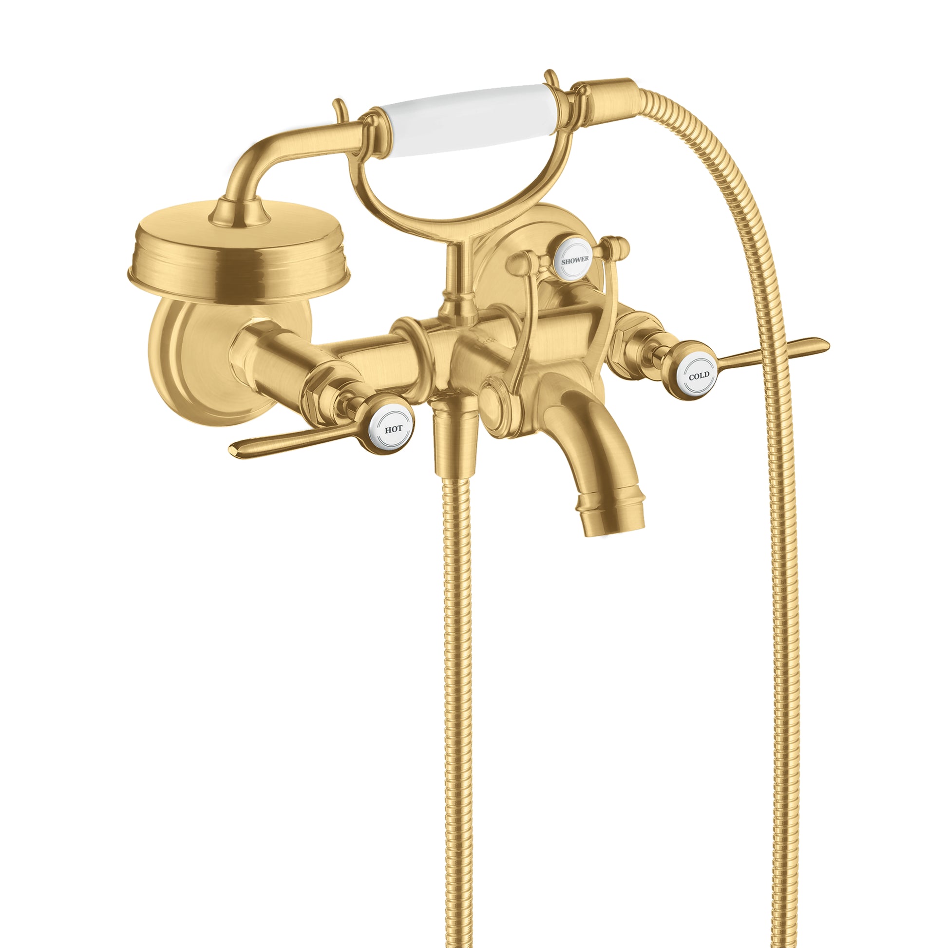 AXOR Montreux 2-Handle Wall-Mounted Tub Filler with Lever Handles and 1.8 GPM Handshower