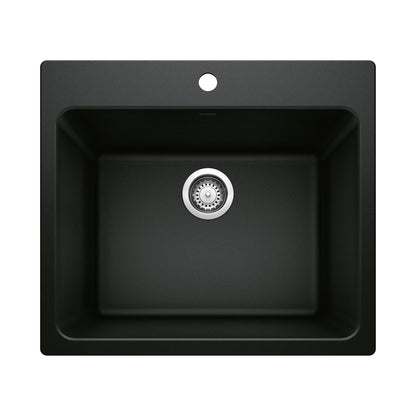 BLANCO 442924 Liven Dual Mount Laundry Sink - Coal Black